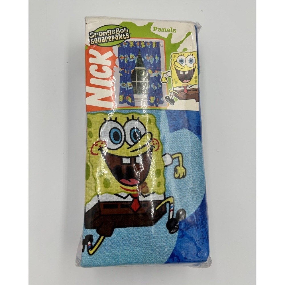 Nickelodeon SpongeBob SquarePants Window panels/Drapes~82x63 Crabby Patty